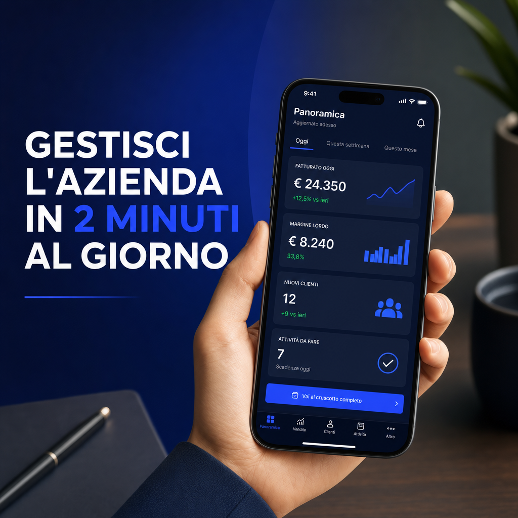 CONTROLLI L'AZIENDA IN 2 MINUTI AL GIORNO